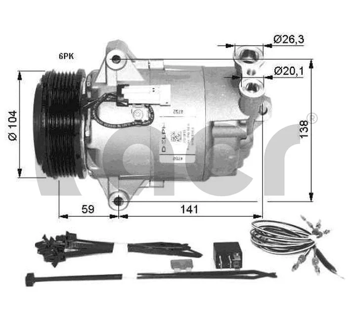 Compresseur, climatisation ACR 133150