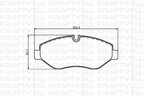 Kit de plaquettes de frein, frein à disque KRAFTVOLL GERMANY 07010041