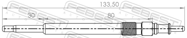 Bougie de préchauffage FEBEST 16642-006