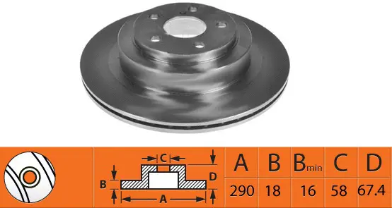Disque de frein SB BR27111T