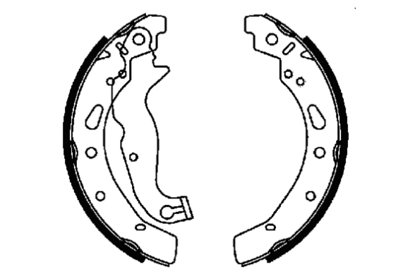 Jeu de mâchoires de frein E.T.F. 09-0680