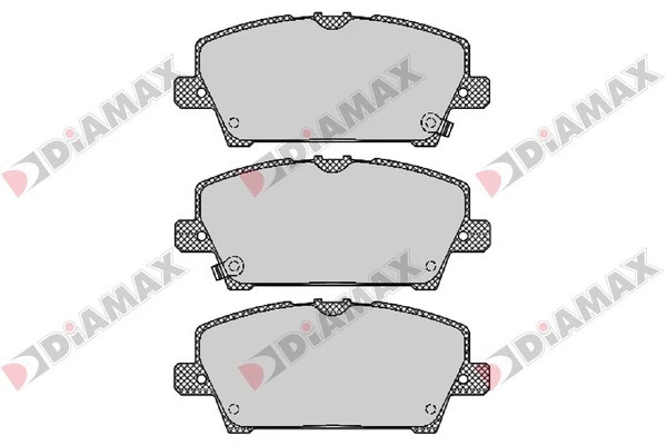 Kit de plaquettes de frein, frein à disque DIAMAX N09409