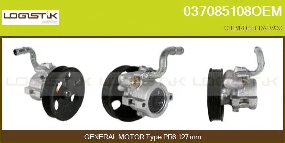 Pompe hydraulique, direction LGK 037085108OEM