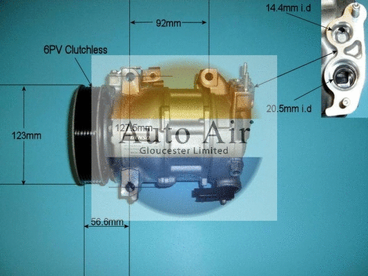 Compresseur, climatisation AUTO AIR GLOUCESTER 14-9638