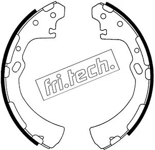 Jeu de mâchoires de frein fri.tech. 1067.175