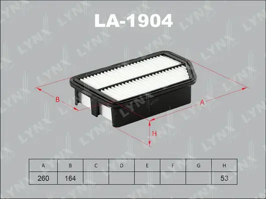 Filtre à air LYNXAUTO LA-1904