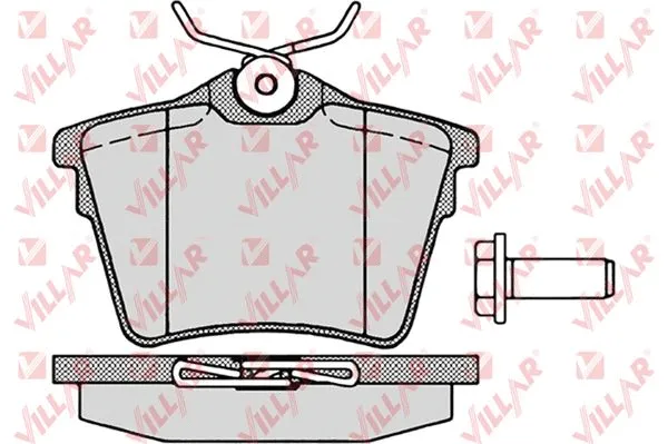 Kit de plaquettes de frein, frein à disque VILLAR 626.1195