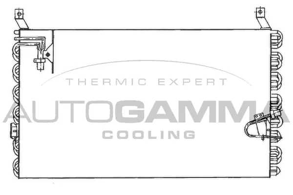 Condenseur, climatisation AUTOGAMMA 101723