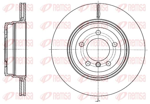 Disque de frein REMSA 61763.10