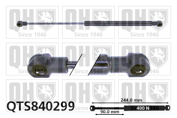 Vérin, capot-moteur QUINTON HAZELL QTS840299