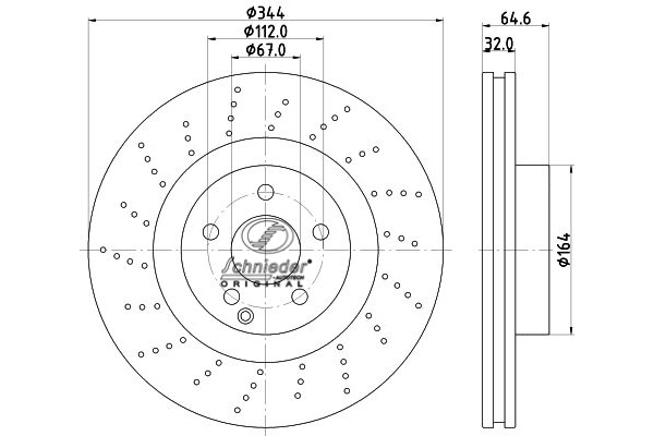 Disque de frein SCHNIEDER AUTOTECH BZS55.00331