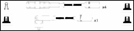 Kit de câbles d'allumage LEMARK HOES508