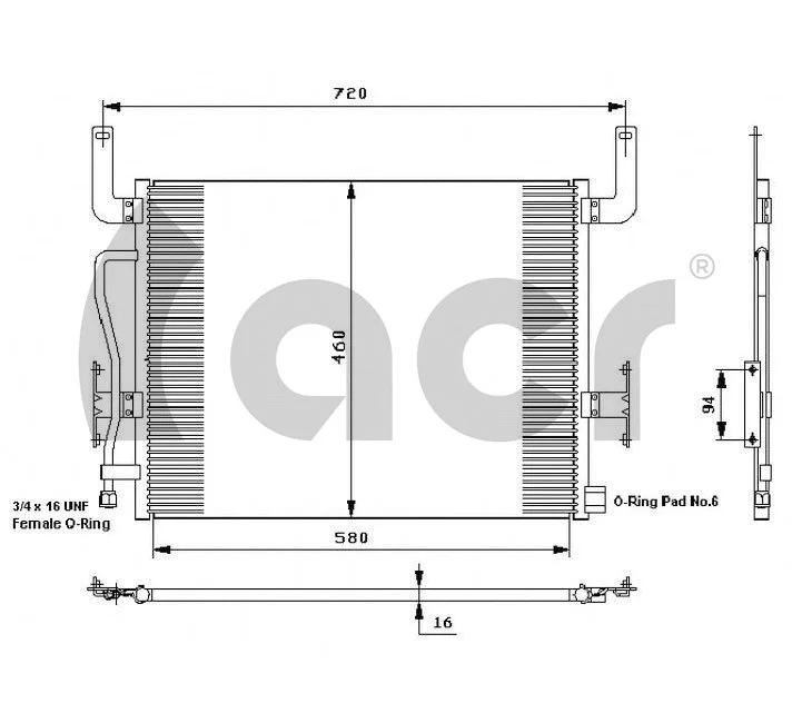 Condenseur, climatisation ACR 300580