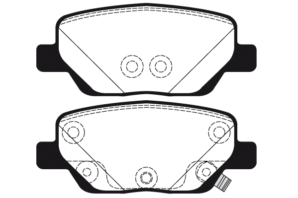 Kit de plaquettes de frein, frein à disque Technika 02316B