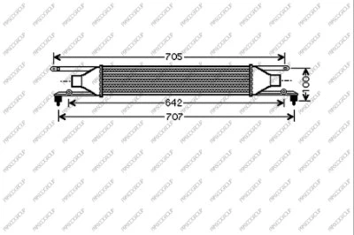 Refroidisseur d'air de suralimentation PRASCO AA210N001