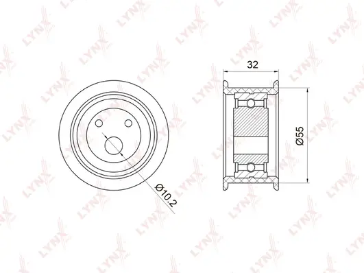 Poulie de tension, courroie crantée LYNXAUTO PB-1026