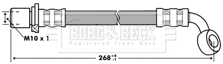 Flexible de frein BORG & BECK BBH7284