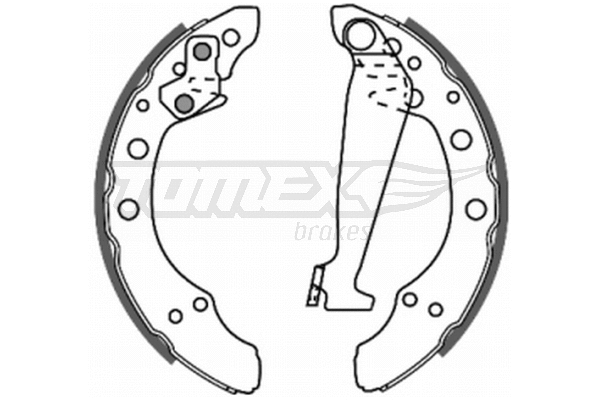 Jeu de mâchoires de frein TOMEX Brakes TX 20-86