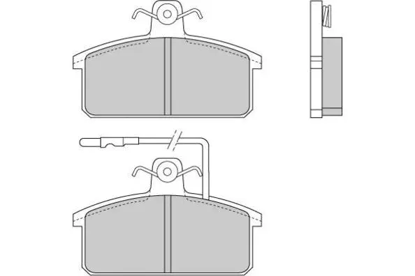 Kit de plaquettes de frein, frein à disque E.T.F. 12-0265-2