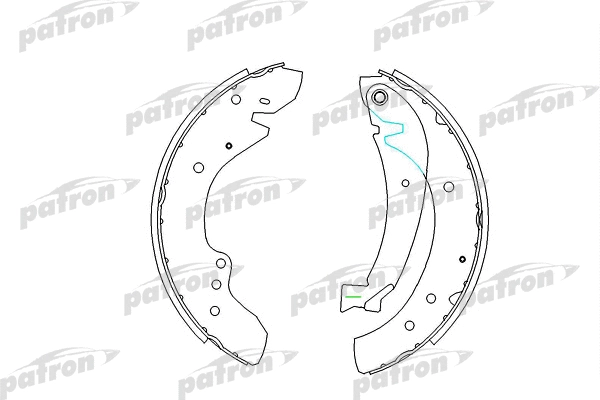 Jeu de mâchoires de frein PATRON PSP534