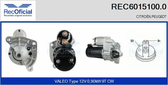 Démarreur RECOFICIAL REC6015100.0