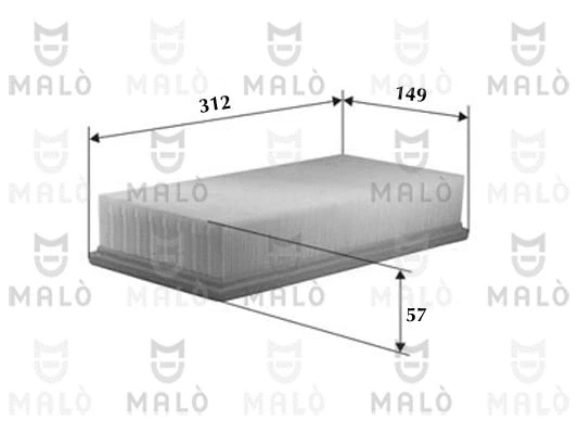 Filtre à air AKRON-MALÒ 1500094