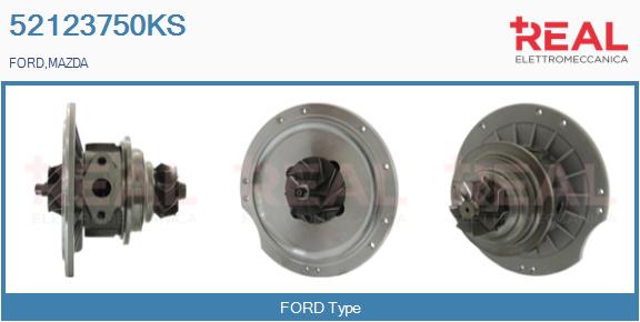 Groupe carter, turbocompresseur REAL 52123750KS