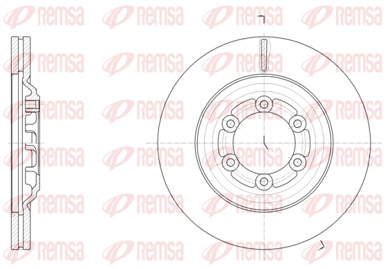 Disque de frein REMSA 61510.10