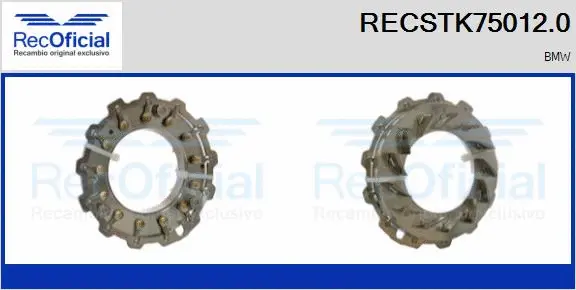 Kit de réparation, compresseur RECOFICIAL RECSTK75012.0