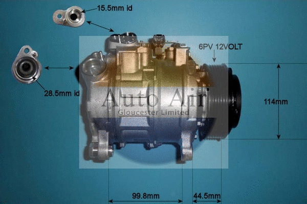 Compresseur, climatisation AUTO AIR GLOUCESTER 14-2079
