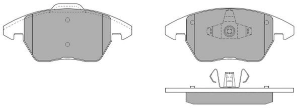Kit de plaquettes de frein, frein à disque FREMAX FBP-1352