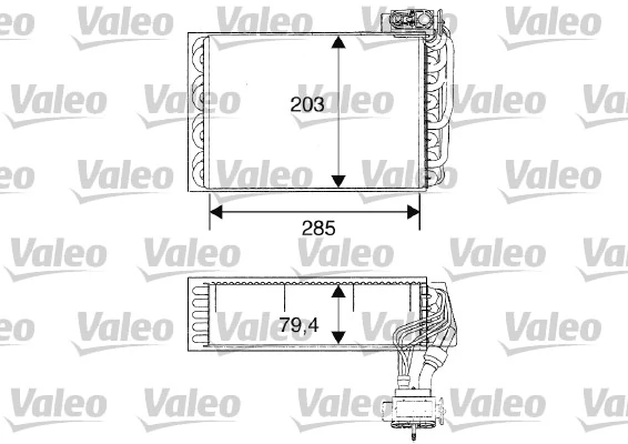 Évaporateur climatisation VALEO 817093