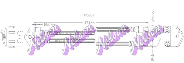 Flexible de frein BROVEX-NELSON H5627
