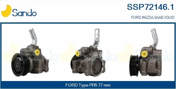 Pompe hydraulique, direction SANDO SSP72146.1