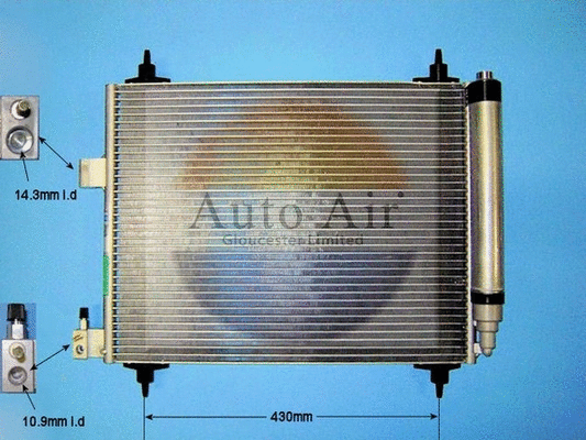 Condenseur, climatisation AUTO AIR GLOUCESTER 16-1982A