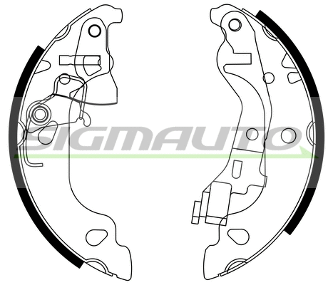 Jeu de mâchoires de frein SIGMAUTO SFA155