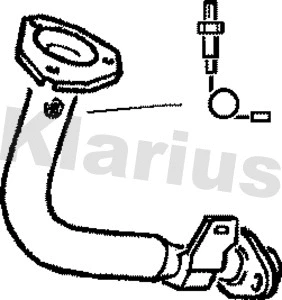Tuyau d'échappement KLARIUS 301283