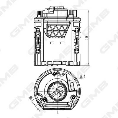 unité d'alimentation de carburant GMB GFPS-178A