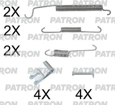 Kit d'accessoires, mâchoire de frein PATRON PSRK0220