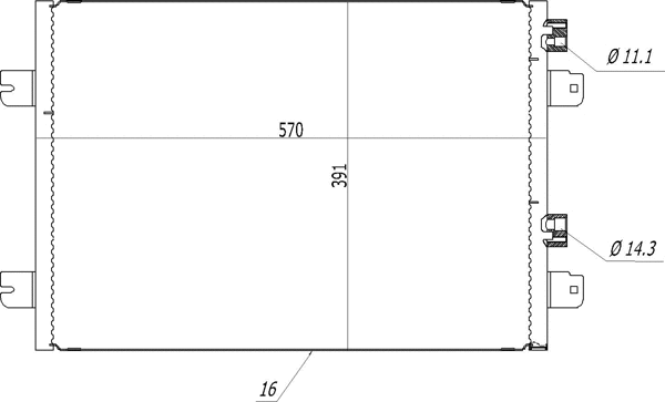 Condenseur, climatisation HART 606 791