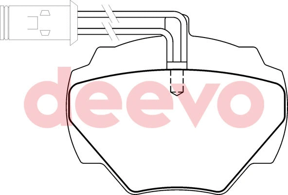 Kit de plaquettes de frein, frein à disque DEEVO BP60540