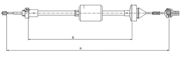 Tirette à câble, commande d'embrayage SONOVA CF00076