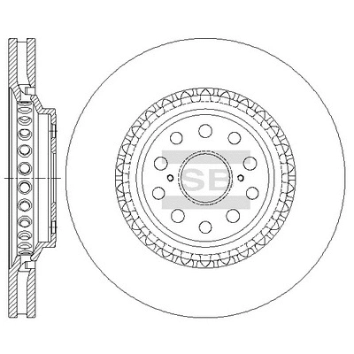 Disque de frein Hi-Q SD4655
