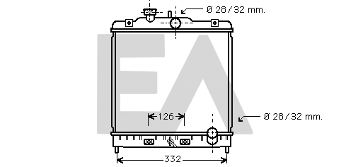 Radiateur, refroidissement du moteur EACLIMA 31R26040