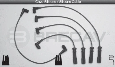 Kit de câbles d'allumage BRECAV 18.510