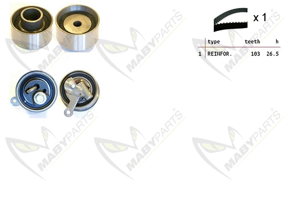 Kit de courroie crantée MABYPARTS OBK010475
