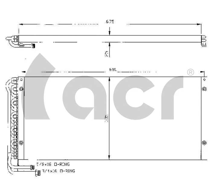 Condenseur, climatisation ACR 300355