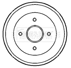Tambour de frein BORG & BECK BBR7135