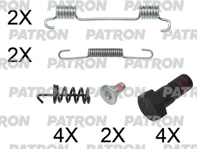 Kit d'accessoires, mâchoire de frein PATRON PSRK0170