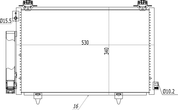 Condenseur, climatisation HART 621 639